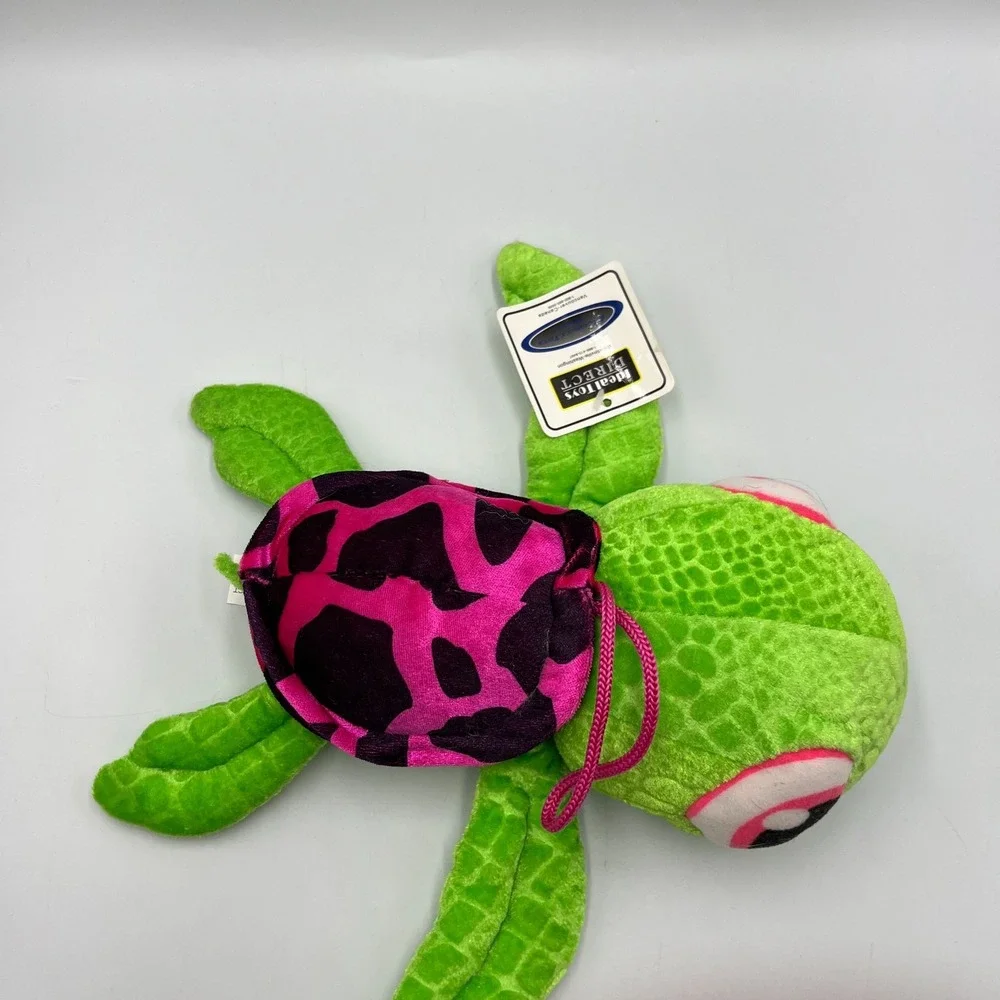 New w Tag Ideal Toys Direct Green Turtle Stuffed Animal Toy Plush 11